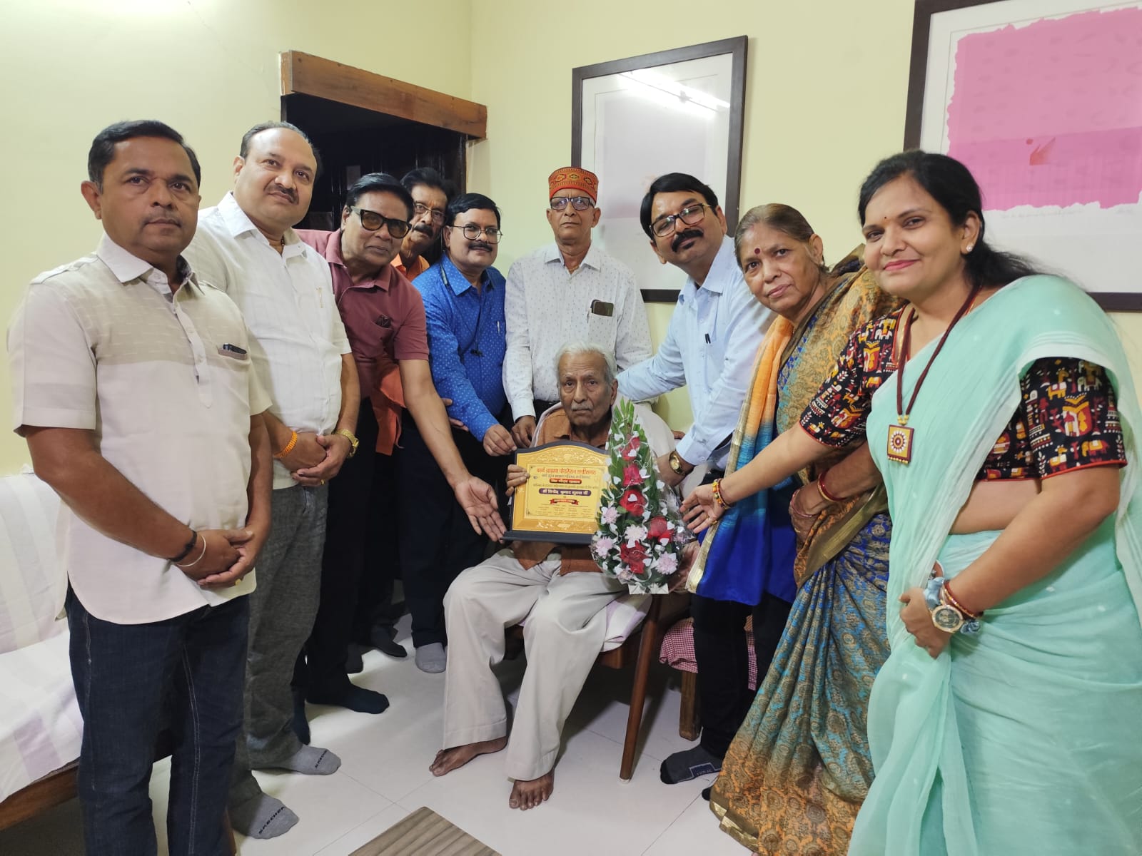 प्रकाशनार्थज्ञानपीठ पुरस्कार के लिए नमित श्री विनोद कुमार शुक्ल को विप्र गौरव सम्मान – वर्ल्ड ब्राह्मण फेडरेशन ने किया सम्मानित